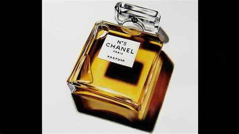 watercolor chanel perfume|Drawing a Chanel Perfume Bottle, Hyper realistic art .